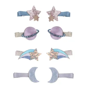 Mini Hair Clips - Space Galaxy
